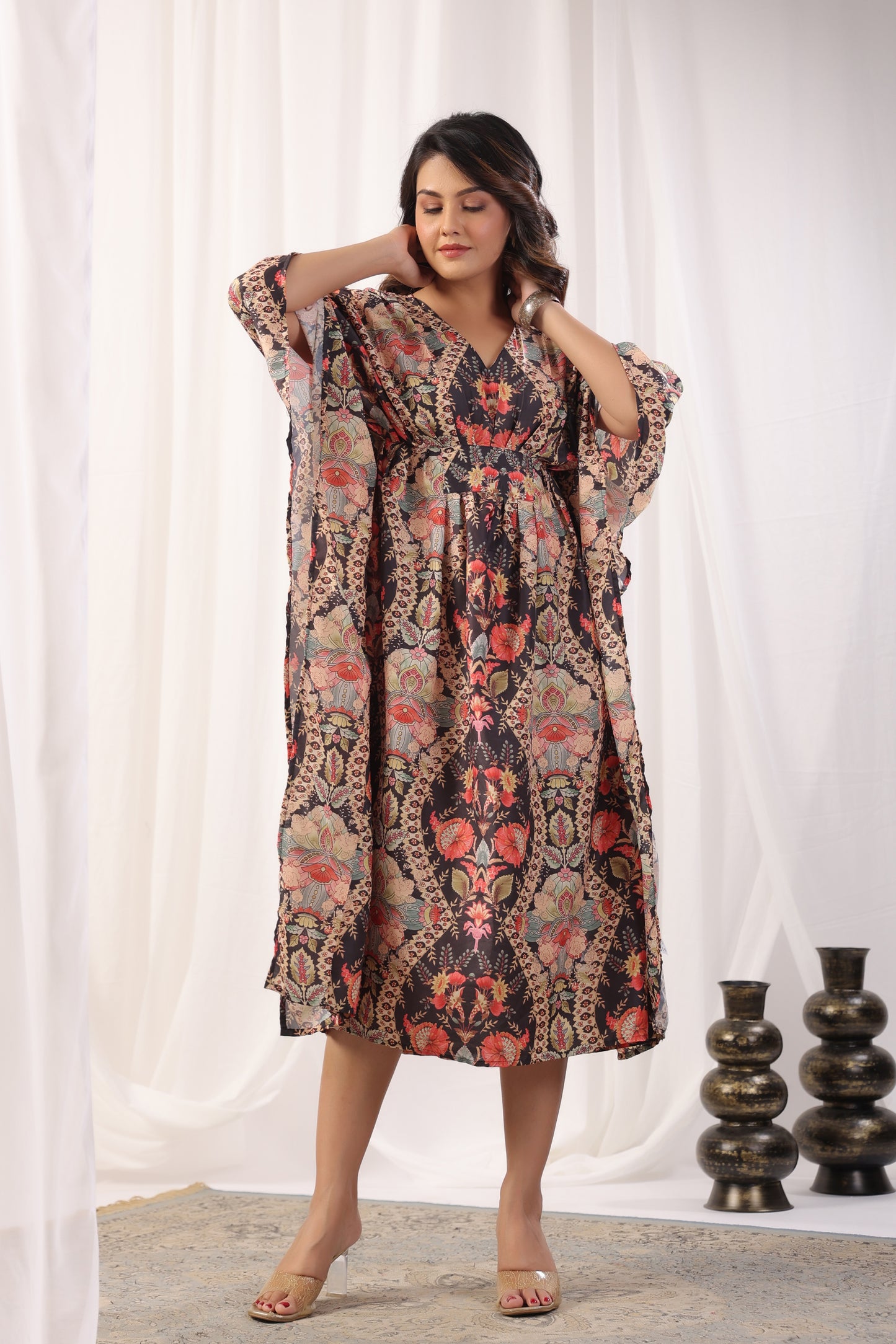 Designer Poly Viscose Kaftan