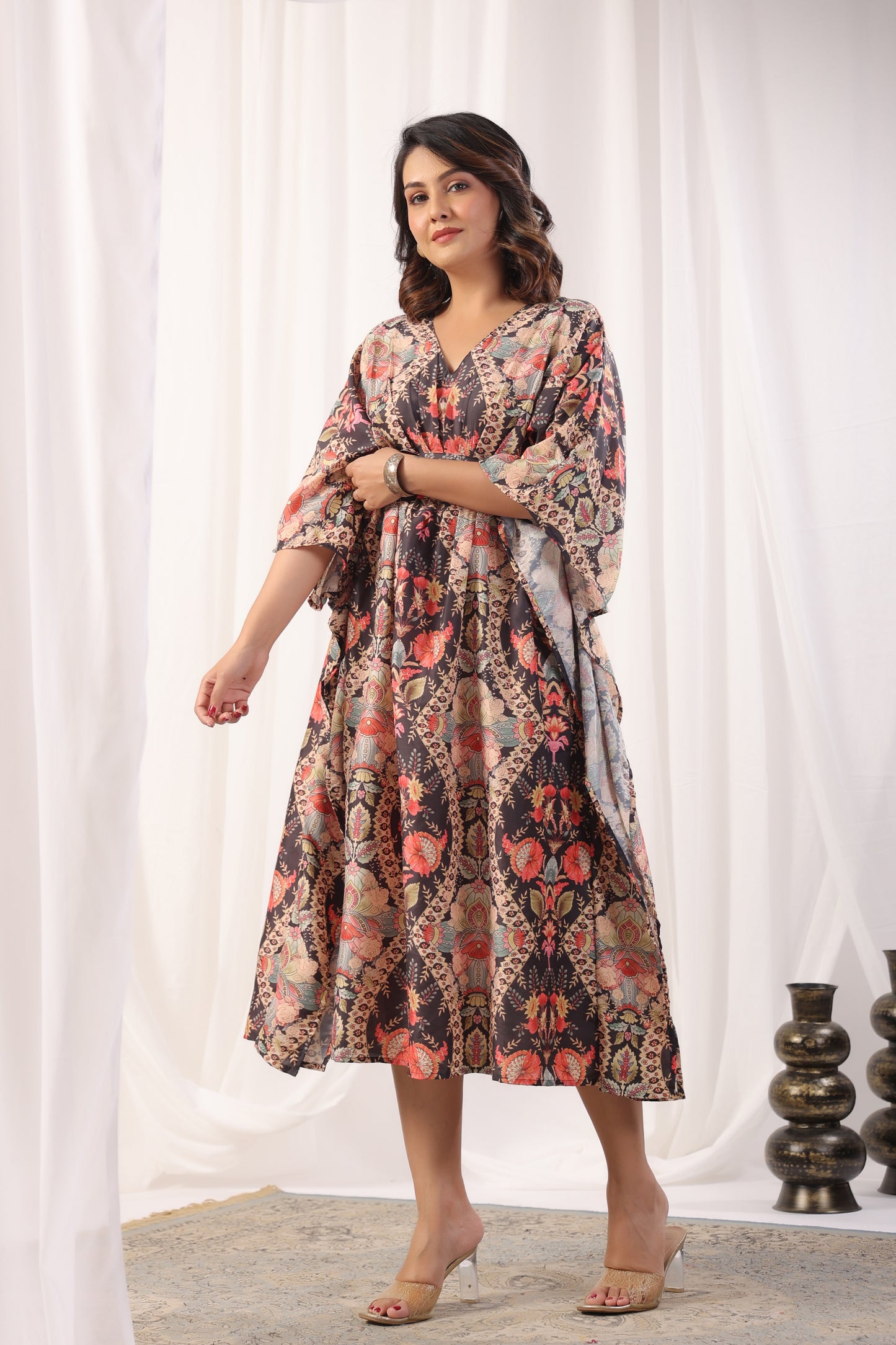 Designer Poly Viscose Kaftan