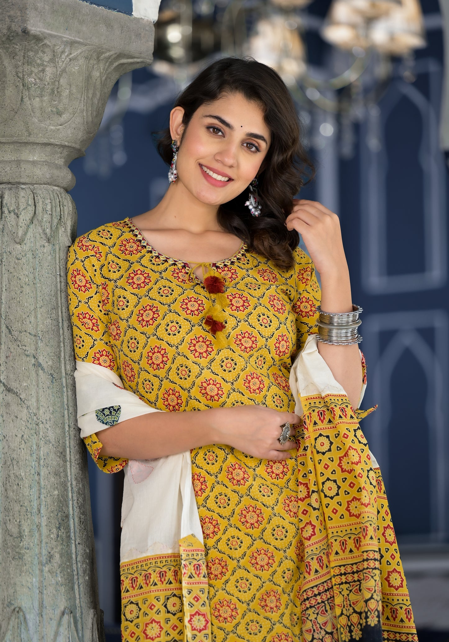 Applique Cotton Suit Set