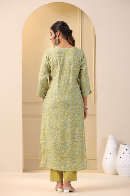 Modal-Muslin Kurta Pant Set