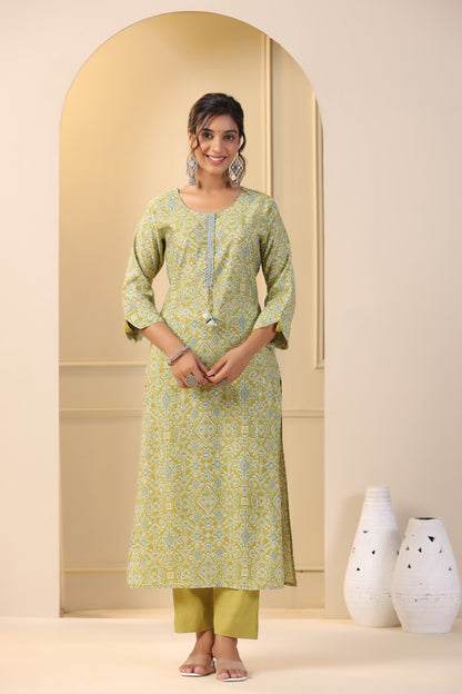 Modal-Muslin Kurta Pant Set