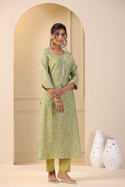 Modal-Muslin Kurta Pant Set