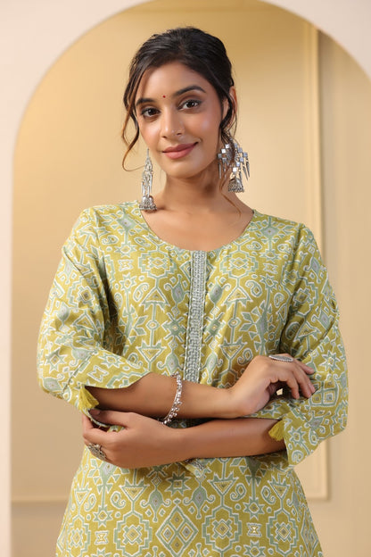 Modal-Muslin Kurta Pant Set