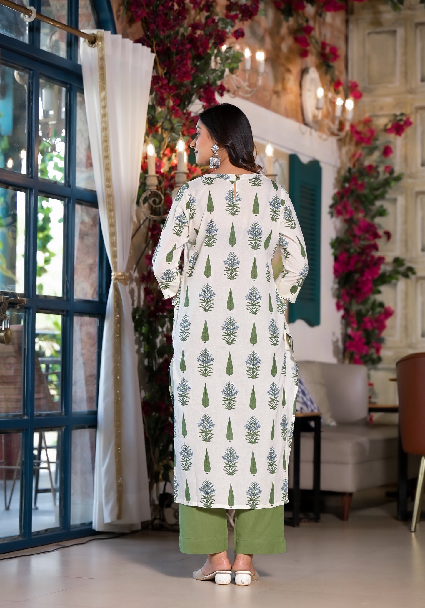 Premium Floral Cotton Printed Pant Set