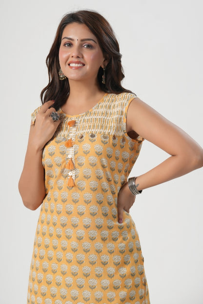 Premium Floral Cotton Pant Set