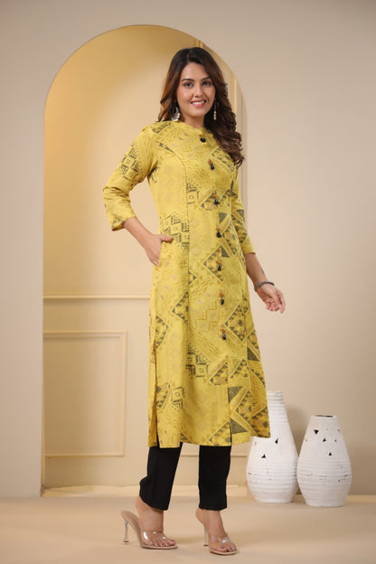 Princess Cut Cotton Kurta