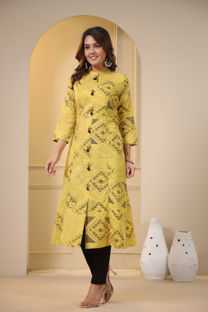 Princess Cut Cotton Kurta