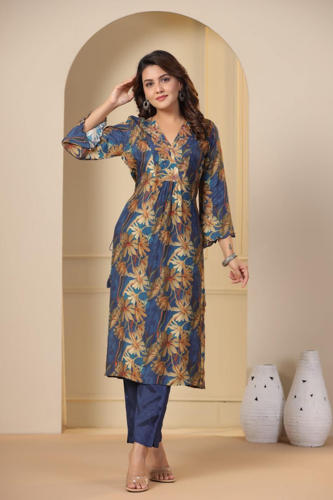 Muslin Kurta Pant Set