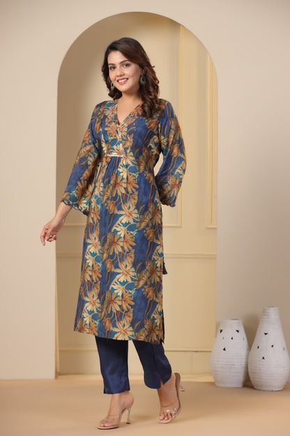 Muslin Kurta Pant Set