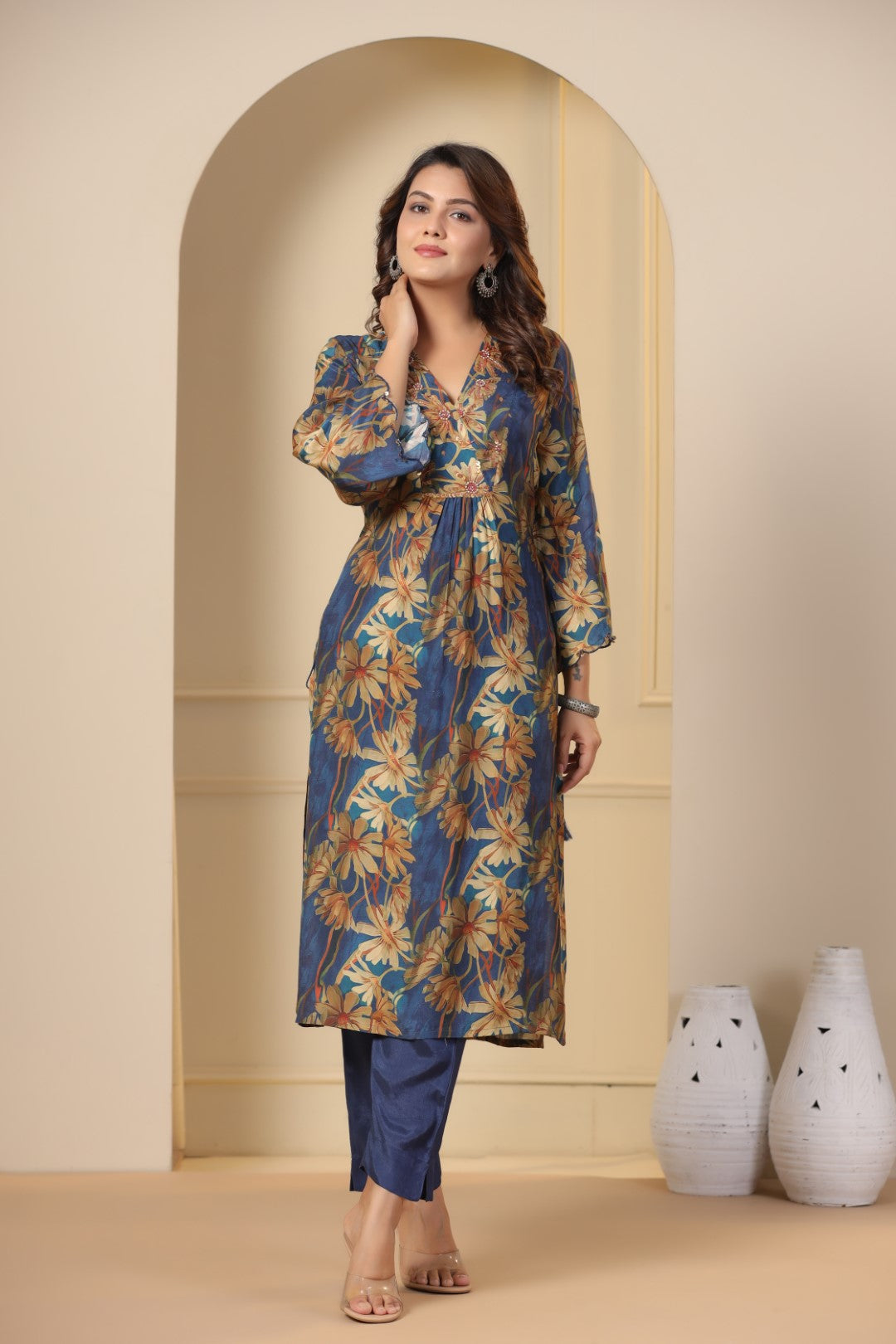 Muslin Kurta Pant Set