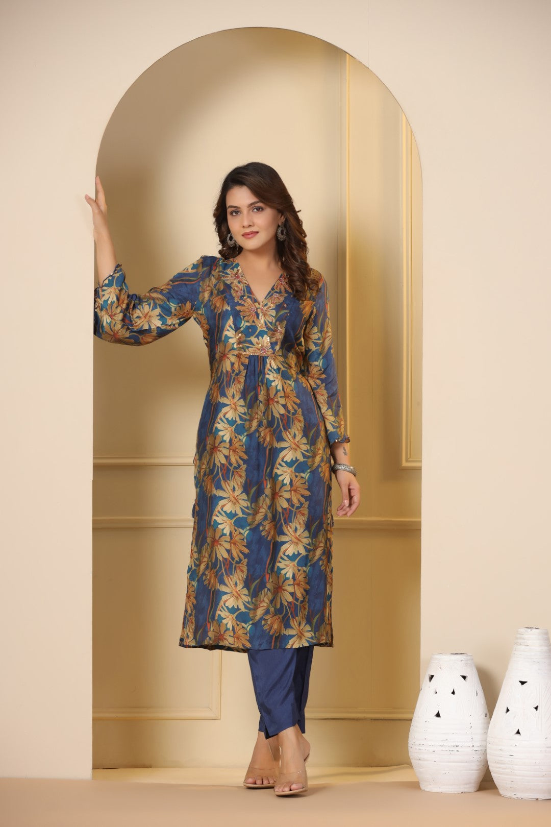 Muslin Kurta Pant Set
