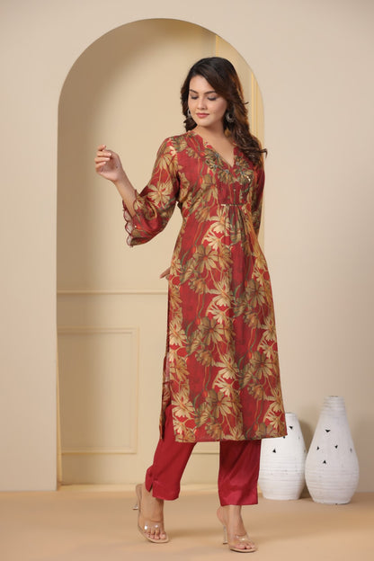 Muslin Kurta Pant Set