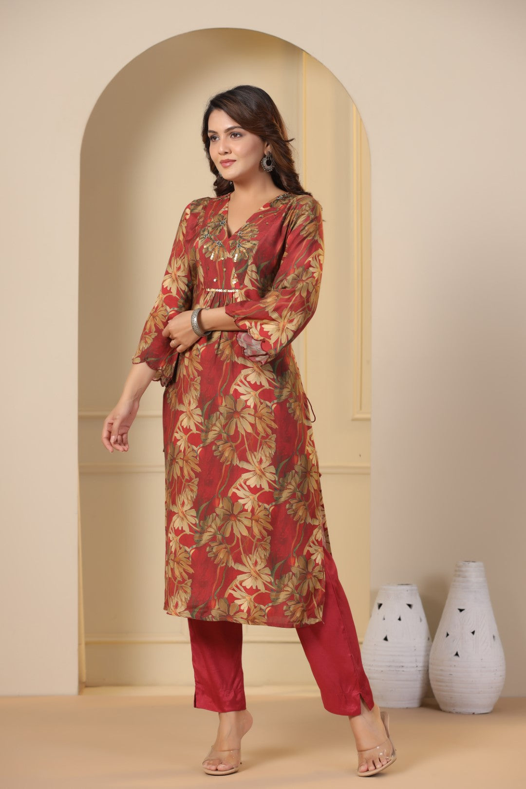 Muslin Kurta Pant Set
