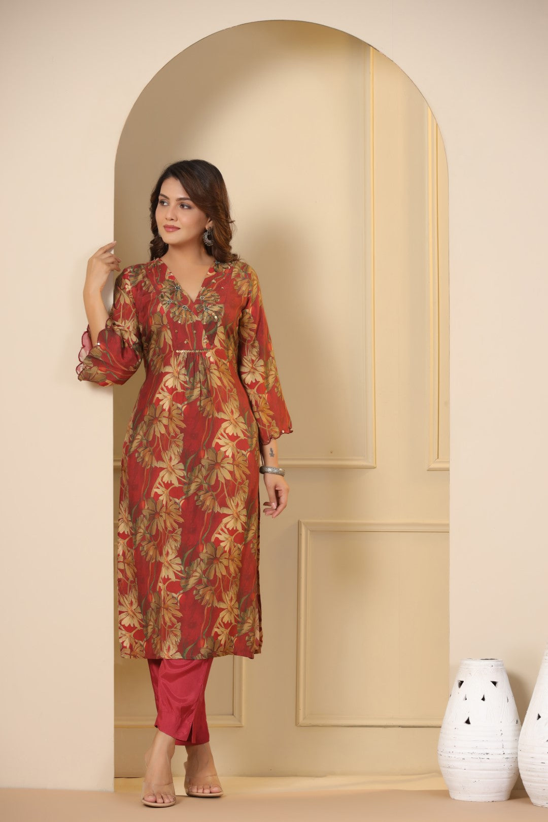 Muslin Kurta Pant Set