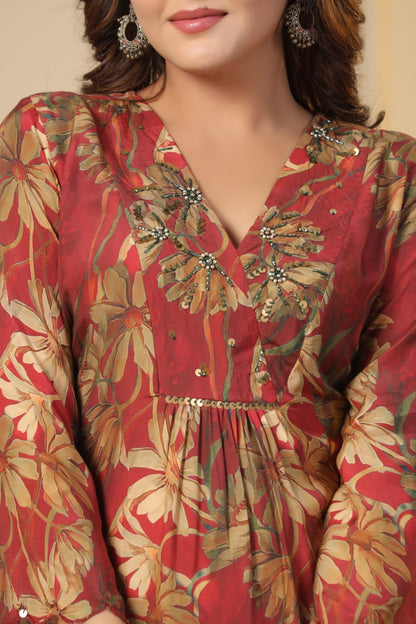 Muslin Kurta Pant Set