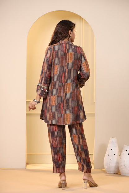 Pure Muslin Co-ord Set